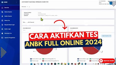 Cara Aktifkan Tes Dan Token Anbk Utama Full Online Youtube