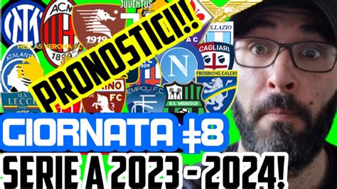 LA MIA Schedina I PRONOSTICI Ottava GIORNATA DI Serieatim YouTube