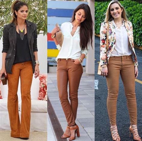 Introduzir 107 imagem calça marrom feminina look br thptnganamst edu vn