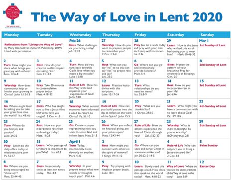 Catholic Calendar Of Lent In 2020 – Template Calendar Design