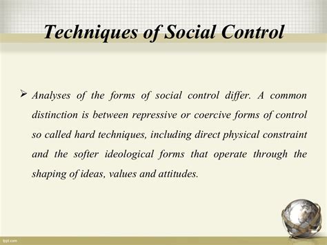 Social Control And Agencies Of Social Control