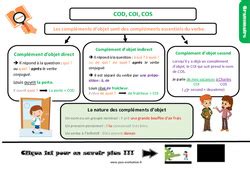 Compl Ment Du Verbe Cod Coi Cos Cm Cycle Exercice