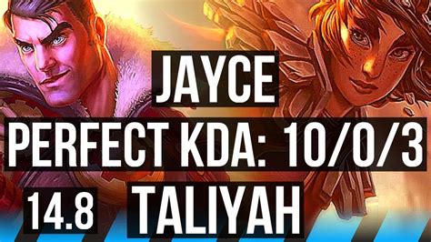 Jayce Vs Taliyah Mid Winrate Solo Kills Legendary