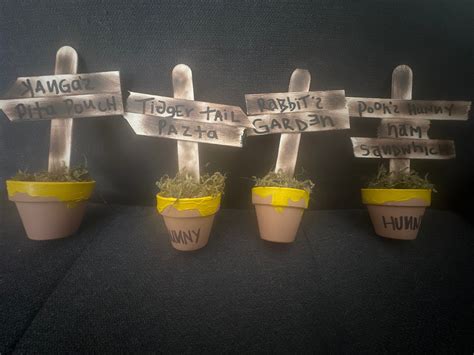 Baby Shower, Winnie the Pooh, Hunny Pots, Food Signs, - Etsy Canada