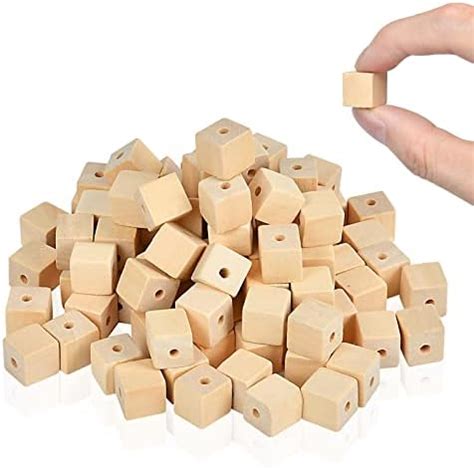 Amazon Supkiir Wood Craft Cubes Pcs Wooden Craft Blocks With