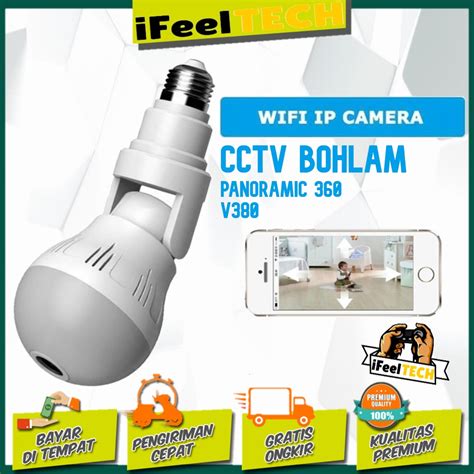 Jual Ifeeltech Kamera Cctv Ip Bohlam Wifi Hd P Panoramic