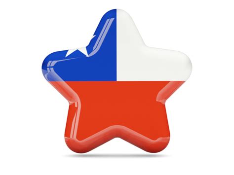 Star icon. Illustration of flag of Chile