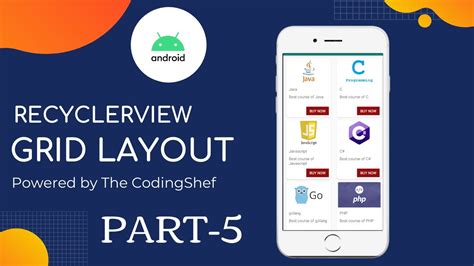 5 Grid Layout In Recyclerview In Android Recyclerview Series Part 5 Youtube