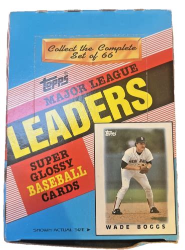 Lot Of 10 Boxes 1986 TOPPS MAJOR LEAGUE LEADERS SUPER GLOSSY BASEBALL