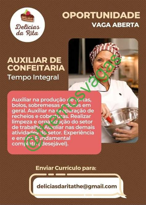 Auxiliar De Confeitaria Teresina PI 01 Vaga S Themos Vagas