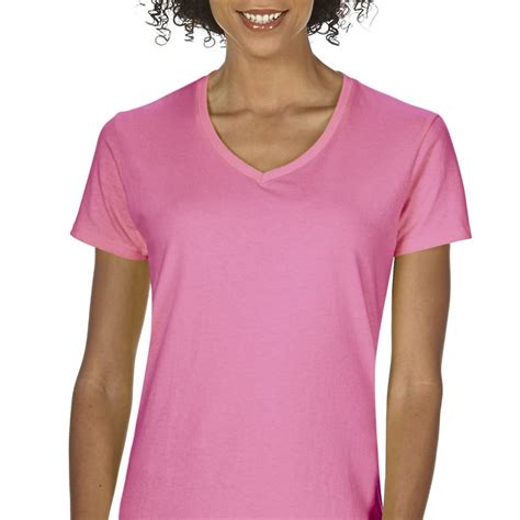 Gildan Heavy Cotton Ladies V Neck T Shirt Carolina Made