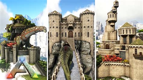 Ark Survival Evolved Top 5 Most Epic Medieval Castles Timelapse