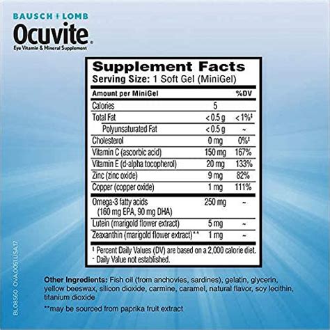 Ocuvite Adult 50 Vitamin And Mineral Supplement With Lutein Zeaxanthin