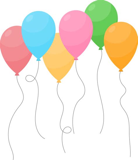 Balloons Bunch In Cartoon Style 21970890 PNG