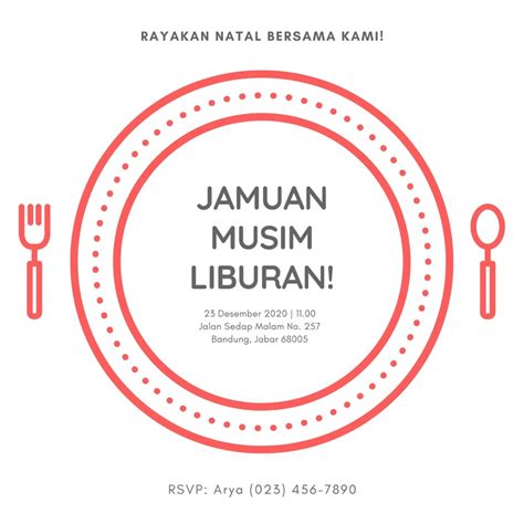 Gratis Contoh Undangan Makan Siang Keren Canva