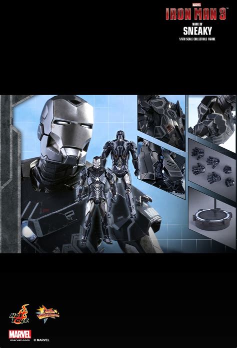 Iron Man Mark XV Sneaky Iron Man Scale Figure Hot Toys Hi Def Ninja Pop