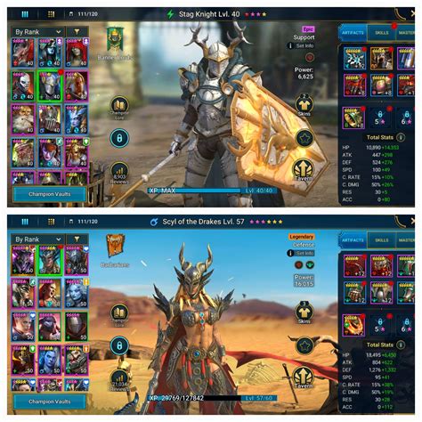 Scyl or Stag knight masteries : r/RaidShadowLegends