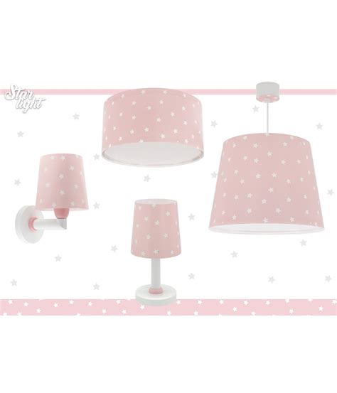 Lampe de chevet Star Light étoiles rose DALBER