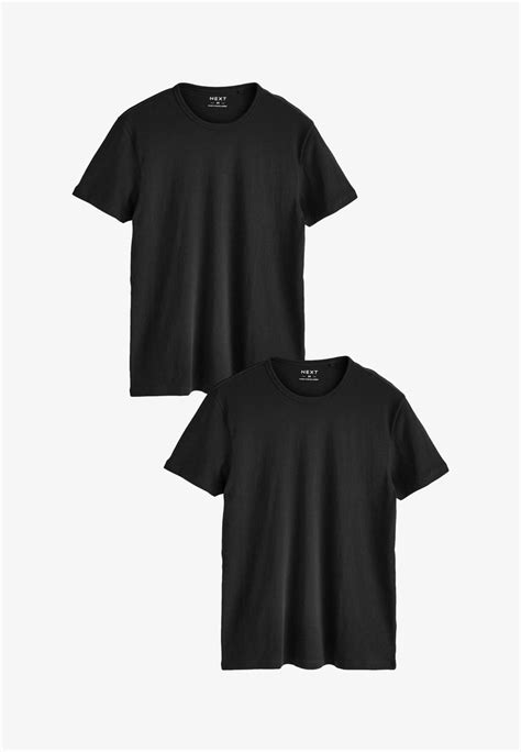 Next 2 Pack T Shirt Basic Czarny Zalando Pl