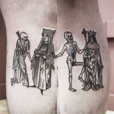 Danse macabre tattoo by Neal Panda #NealPanda #medievalart # ...