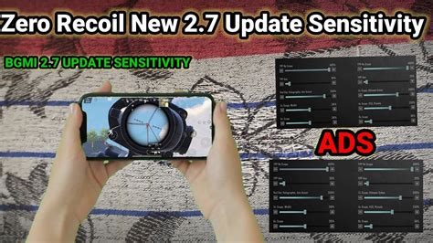 BGMI 2 7 UPDATE SENSITIVITY Ll Bgmi Best Zero Recoil Sensitivity