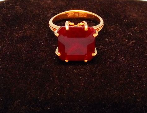 14ct African ruby ring - Catawiki