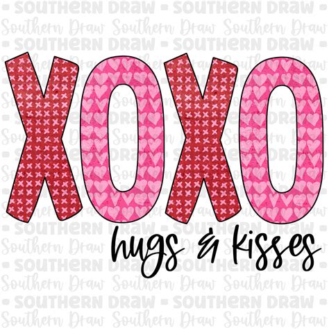 XOXO Hugs & Kisses – Southern Draw Digital Designs