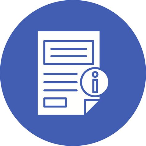 Icono De Fondo De Círculo De Glifo De Información 9054526 Vector En