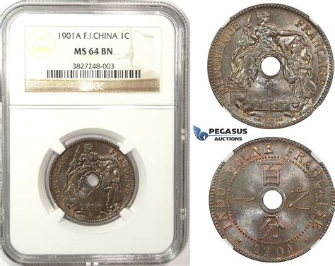 French Indo China Centime French Colonial Ngc Ms Bn Ma Shops