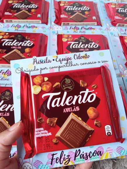 Lembrancinha Chocolate Talento Produtos Elo7