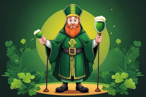 Dise O De Dibujos Animados De La Ilustraci N Irlandesa De San Patricio