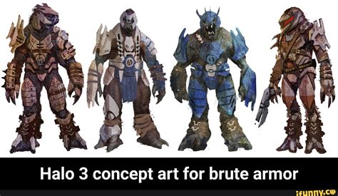 Halo 3 concept art for brute armor - Halo 3 concept art for brute armor ...