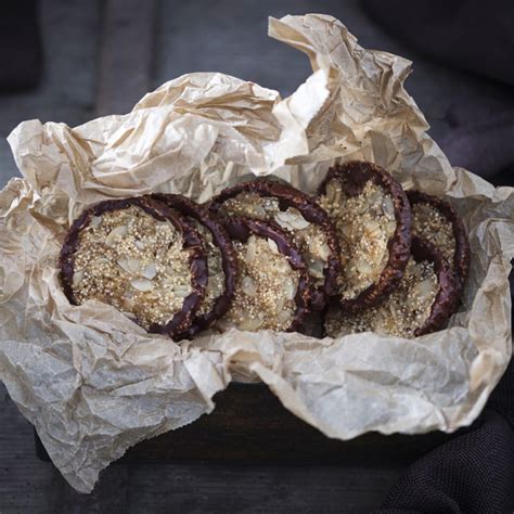 Florentinas De Chocolate Amaranto Y Almendra