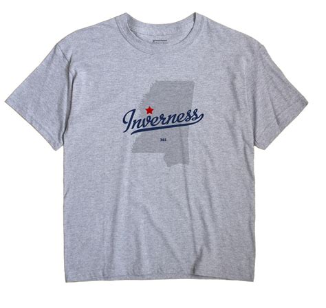 Map of Inverness, MS, Mississippi