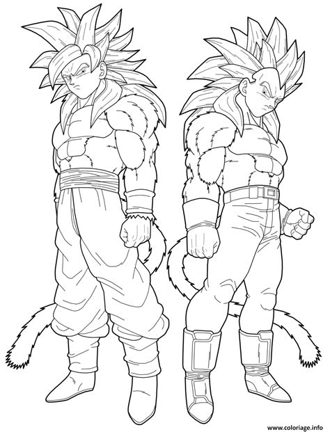 Coloriage Dbz Goku Et Vegeta By Drozdoo