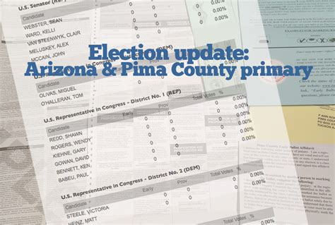 Ballot Count Update Arizona And Pima County Primary