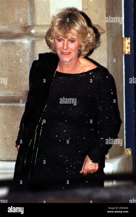 Mrs Camilla Parker Bowles leaves the 50th birthday party held in honour ...