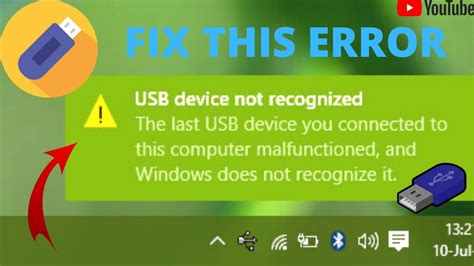 How To Fix Usb Device Not Recognized Error In Windows 107881 Code