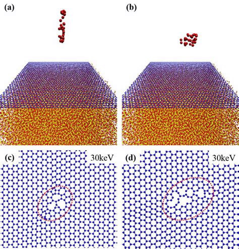 Molecular Dynamics Simulations Of The Damage In The Graphene By 30 KeV