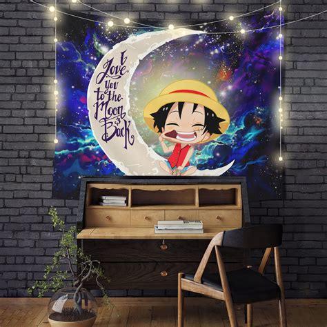 One Piece Luffy Galaxy Tapestry for Moon and Back Room Decor - AnimeBape