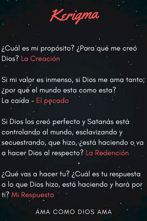 Qu Es El Kerigma Kerygma Ama Como Dios Ama Dios Te Ama Dios