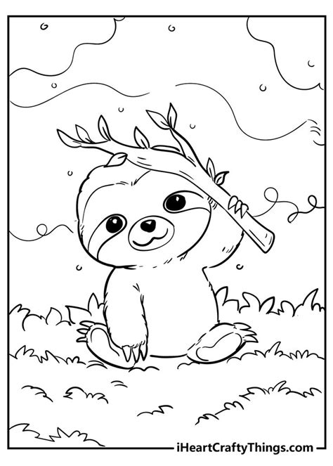 Free Cute Animals Coloring Pages for Kids