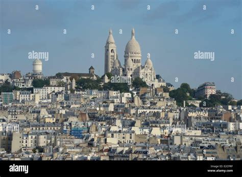 France Paris Basilique Du Sacre Coeur Sacred Heart Basilica On The