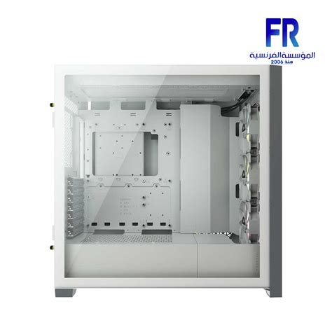 Corsair Icue 5000X RGB Tempered Glass White Mid Tower Case