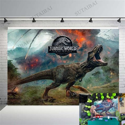 Jurassic World Dinosaur Birthday Tarpaulin 2 X Personalised Dinosaurs Jurassic World Birthday