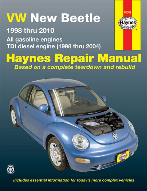 Volkswagen New Beetle 1998 2010 Haynes Repair Manuals Guides