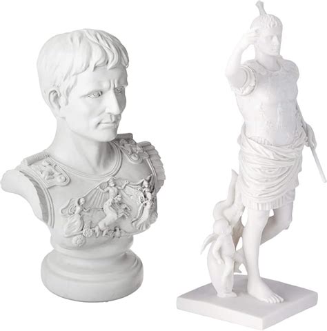 Design Toscano Ah Augustus Caesar Primaporta Bust Statue Cm