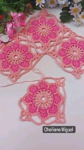 Pin by Miriam Sanches on Crochês p Colchas e Almofadas Crochet flower