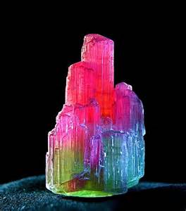 Bicolor Tourmaline Crystal Backlit To Show Colors Paprock Mine