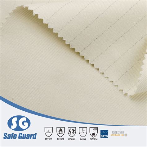 En Gsm Fire Resistant Anti Static Water Repellent Twill Fabric